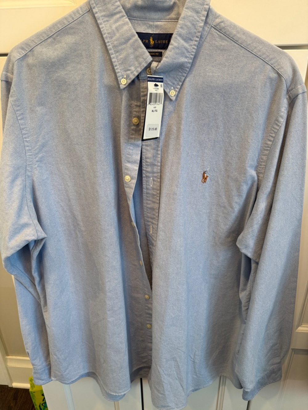 Ralph Lauren Men's Light Blue Oxford Button-Down Shirt